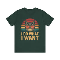 I Do What I Want? - Funny Cat Vintage Retro Sunset