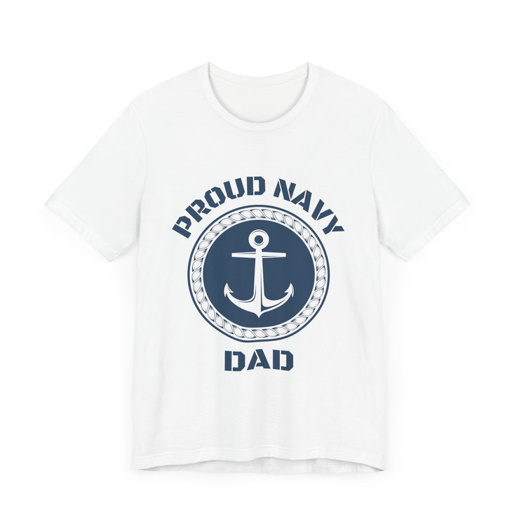 Proud Navy Dad - Anchor Design T-Shirt