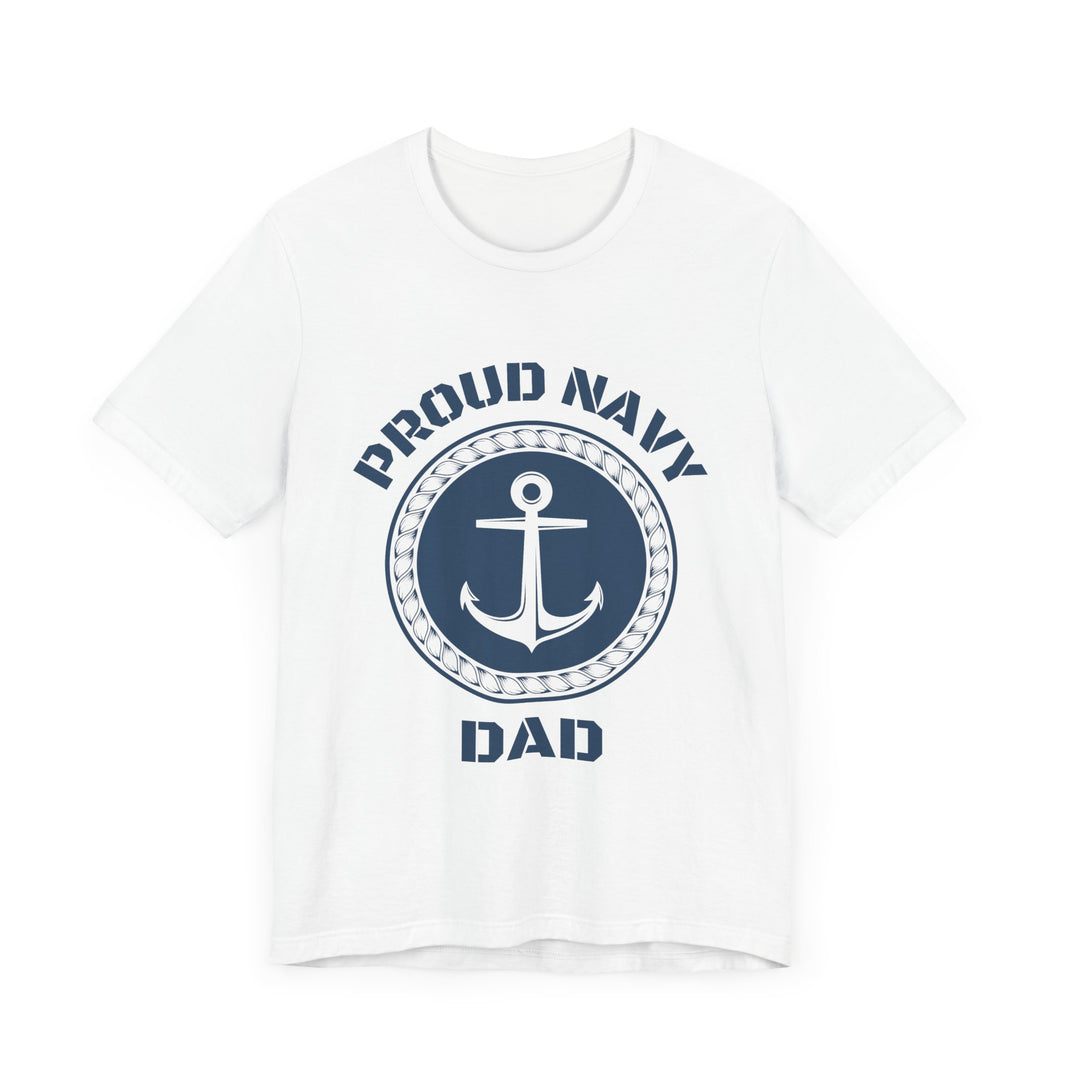 Proud Navy Dad - Anchor Design T-Shirt