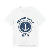 Proud Navy Dad - Anchor Design T-Shirt