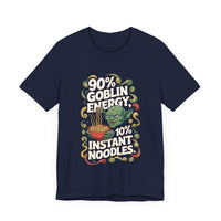 "90% Goblin Energy, 10% Instant Noodles" Quirky T-Shirt