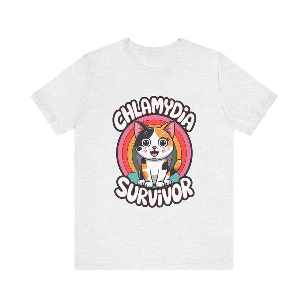 "Chlamydia Survivor" Cute Cat T-Shirt