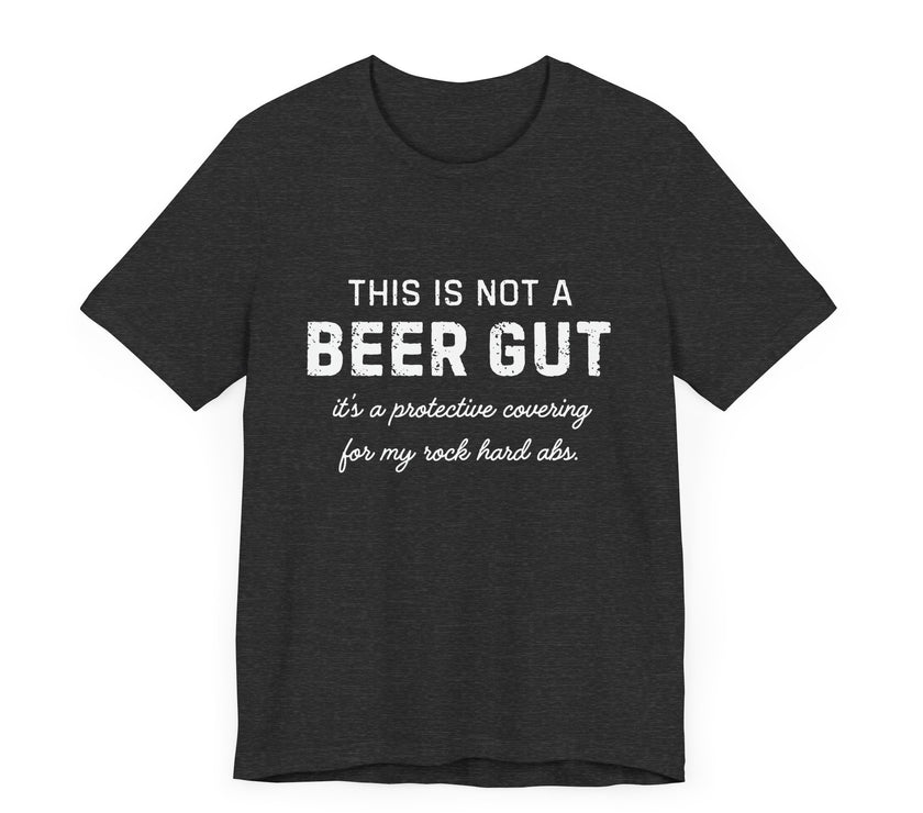 Beer Gut Protective Abs T-Shirt - Hilarious Fitness Humor