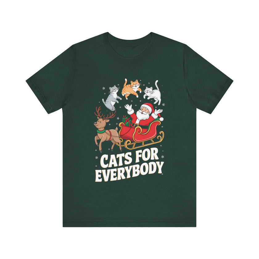 Cats for Everybody - Funny Christmas Cat Lover T-Shirt