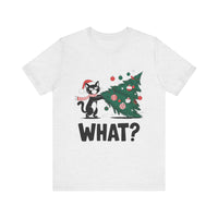 What? - Funny Christmas Cat T-Shirt