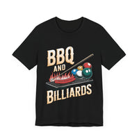 BBQ and Billiards - Funny Grill and Pool T-Shirt