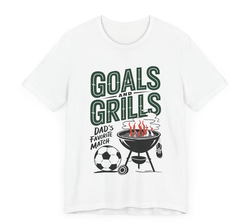 Goals and Grills Soccer Lover Dad T-Shirt