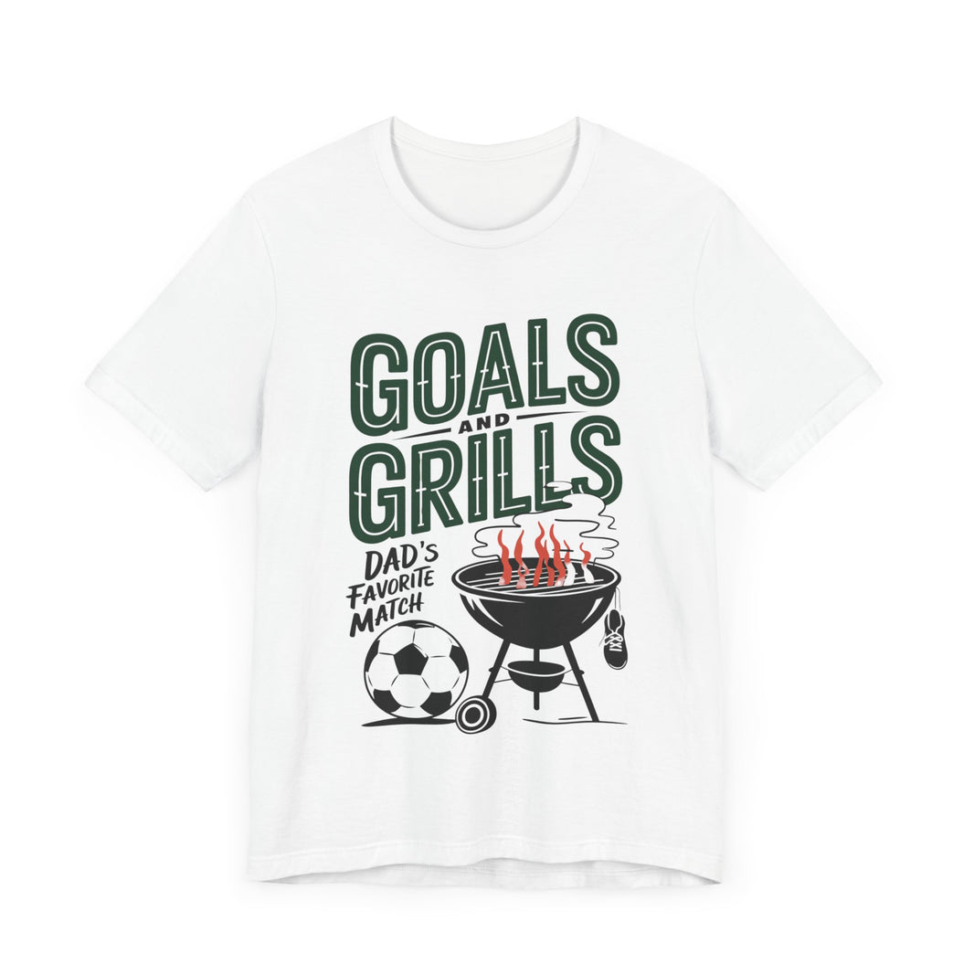 Goals and Grills Soccer Lover Dad T-Shirt