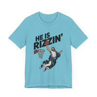 He’s Rizzin’ - Funny Jesus Basketball T-Shirt