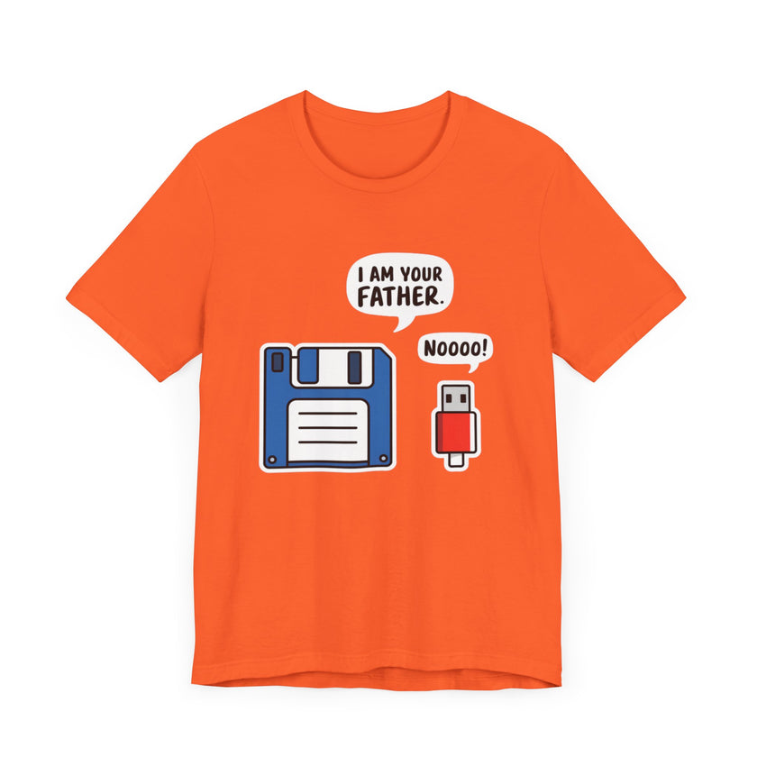 I Am Your Father. Noooo! - Funny USB and Floppy Disk Tech Humor T-Shirt