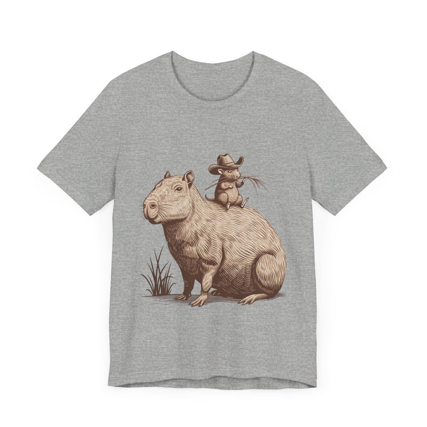 Funny Capybara and Rodent Buddy - Adorable and Humorous