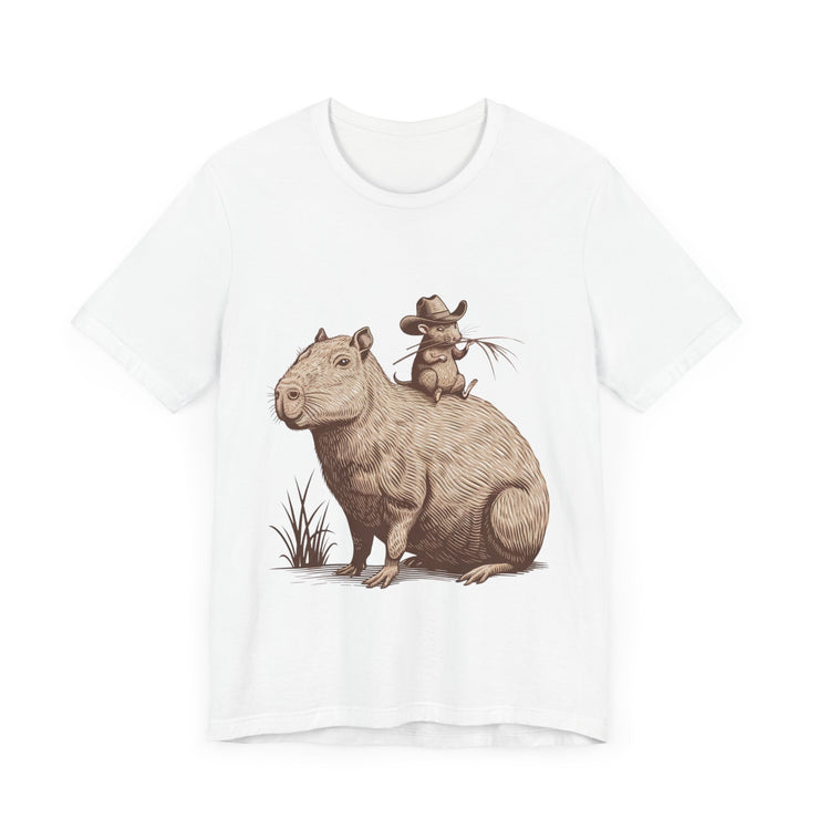 Funny Capybara and Rodent Buddy - Adorable and Humorous