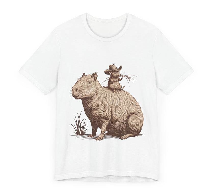 Funny Capybara and Rodent Buddy - Adorable and Humorous