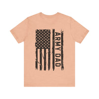 Army Dad T-Shirt - Patriotic American Flag Design