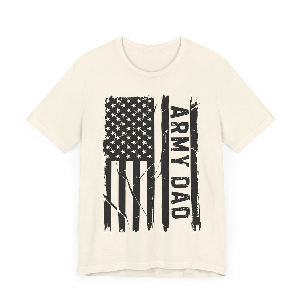 Army Dad T-Shirt - Patriotic American Flag Design