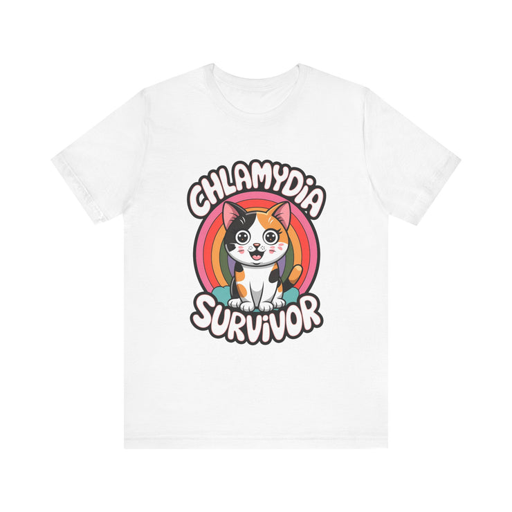 "Chlamydia Survivor" Cute Cat T-Shirt