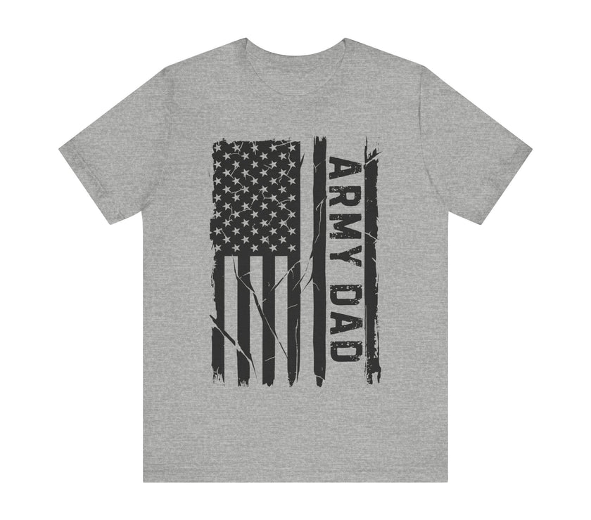 Army Dad T-Shirt - Patriotic American Flag Design