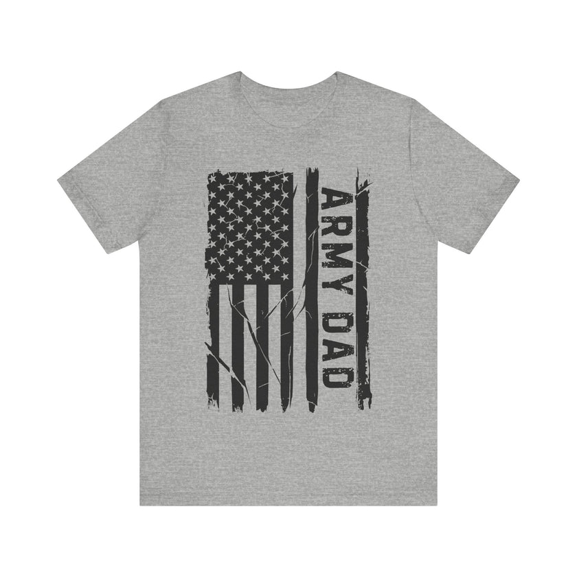 Army Dad T-Shirt - Patriotic American Flag Design