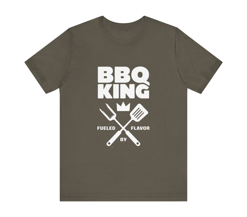 BBQ King Fueled by Flavor - Funny Grill Master T-Shirt