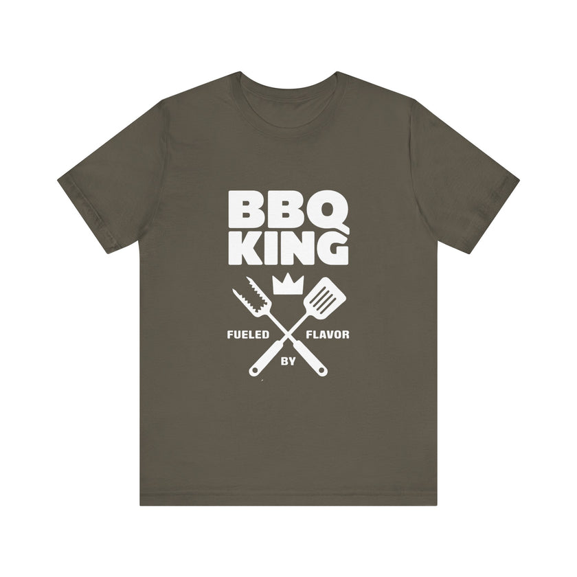 BBQ King Fueled by Flavor - Funny Grill Master T-Shirt