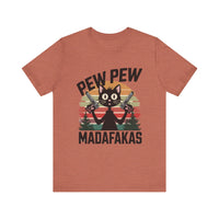 Pew Pew Madafakas - Funny Black Cat T-shirt