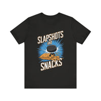 Slapshots and Snacks - Funny Hockey T-Shirt