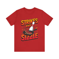 Strikes and Sizzle - Funny Bowling and Steak T-Shirt