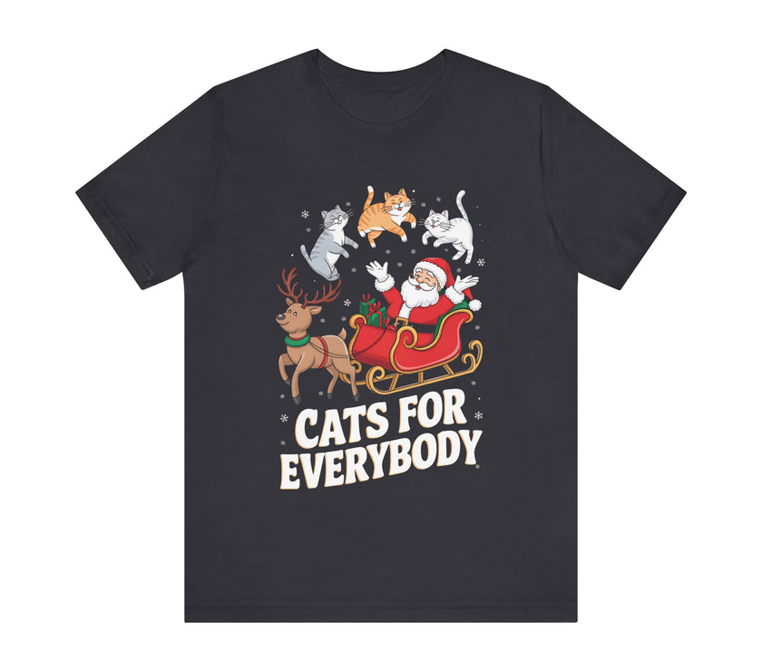 Cats for Everybody - Funny Christmas Cat Lover T-Shirt