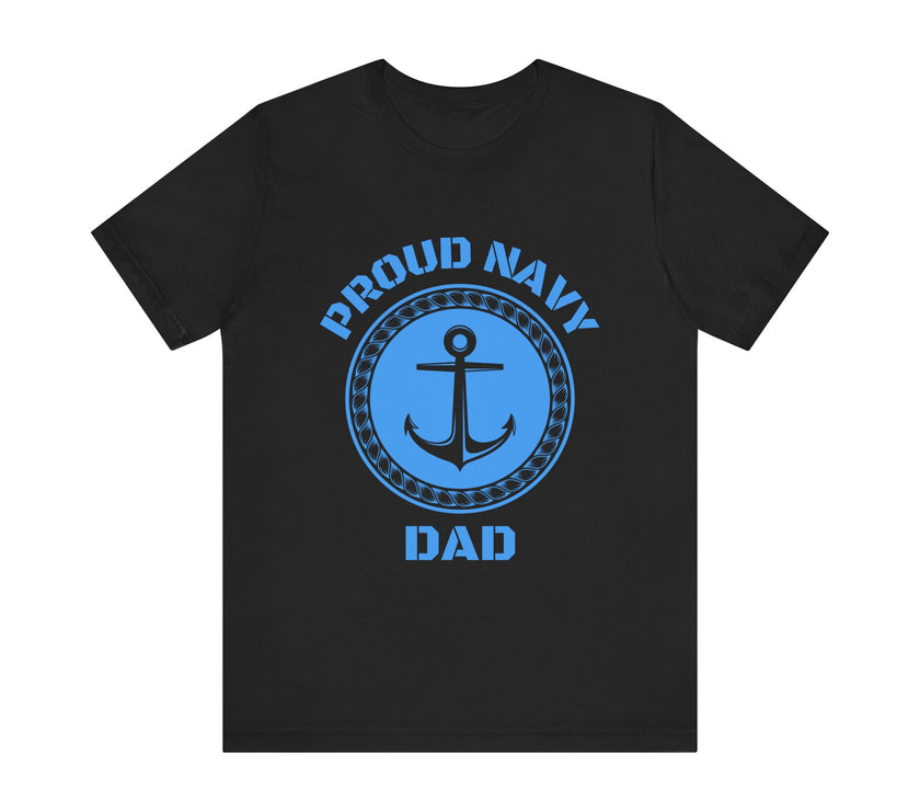 Proud Navy Dad - Anchor Design T-Shirt