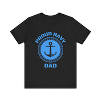 Proud Navy Dad - Anchor Design T-Shirt