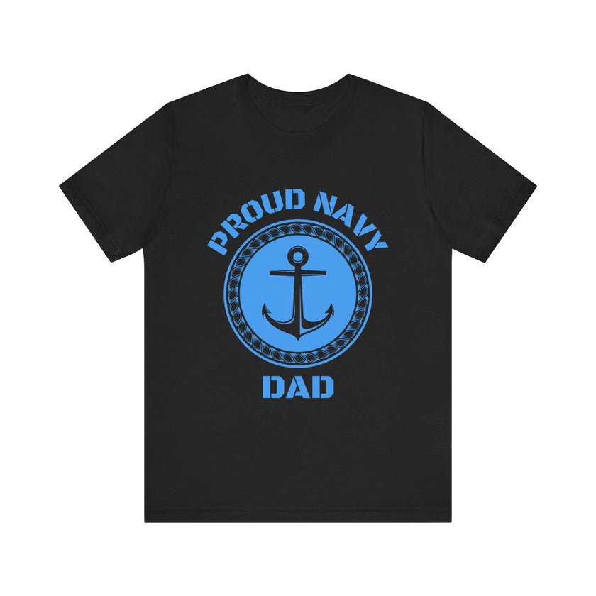 Proud Navy Dad - Anchor Design T-Shirt