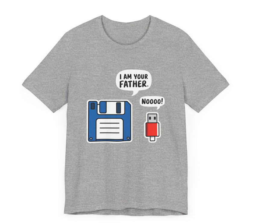 I Am Your Father. Noooo! - Funny USB and Floppy Disk Tech Humor T-Shirt