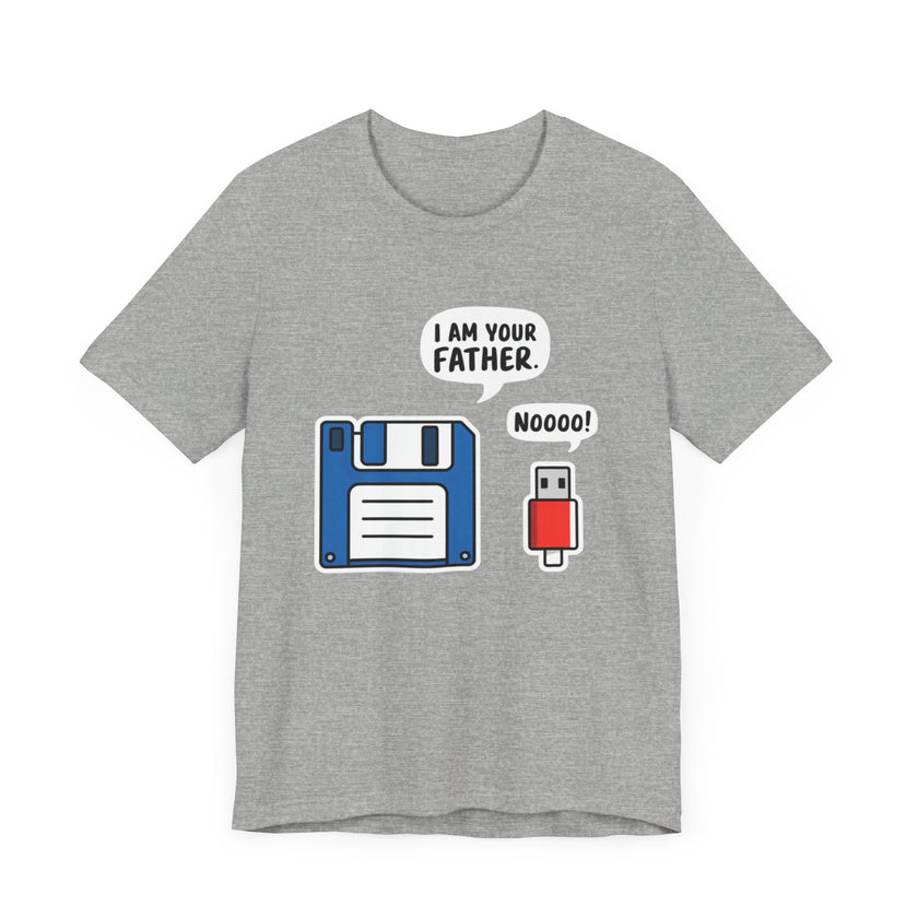 I Am Your Father. Noooo! - Funny USB and Floppy Disk Tech Humor T-Shirt