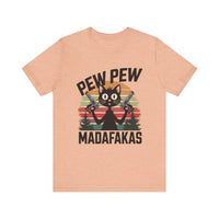 Pew Pew Madafakas - Funny Black Cat T-shirt