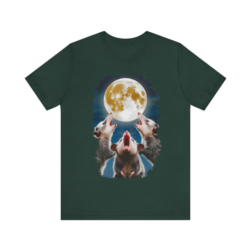 Funny Rodent Moon Howling - Quirky and Humorous