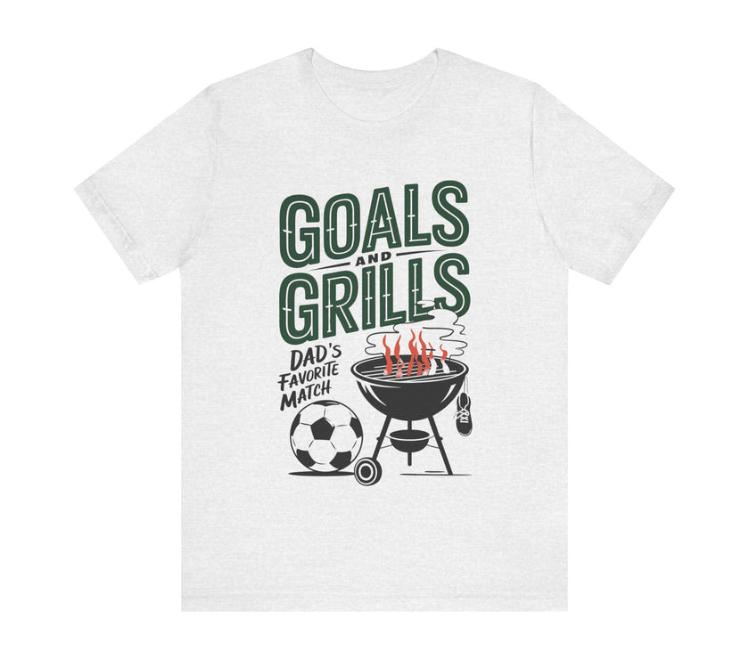 Goals and Grills Soccer Lover Dad T-Shirt