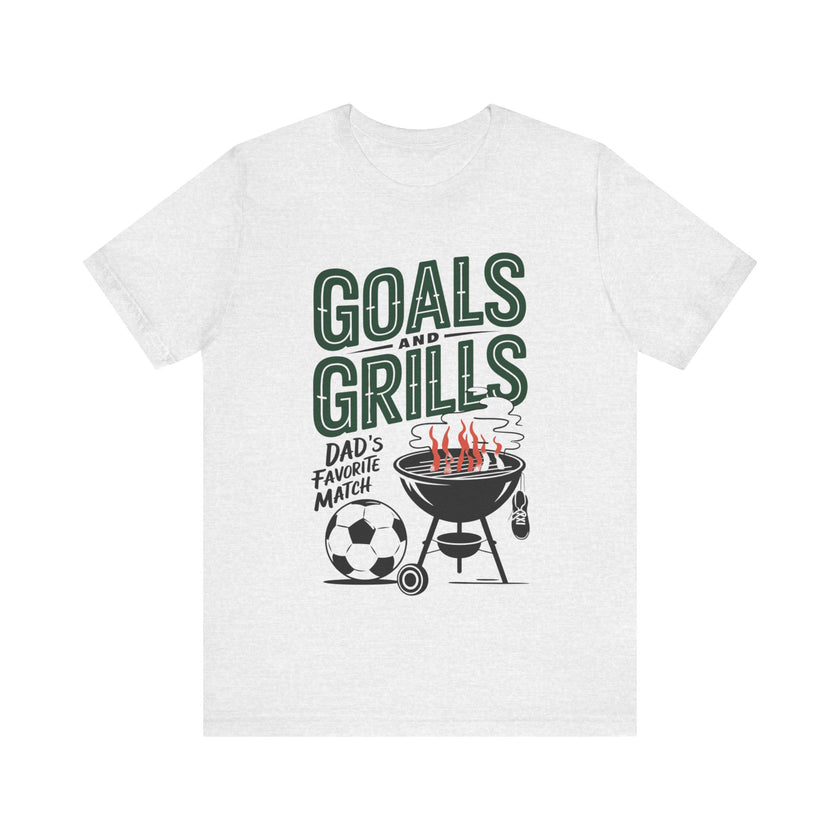 Goals and Grills Soccer Lover Dad T-Shirt