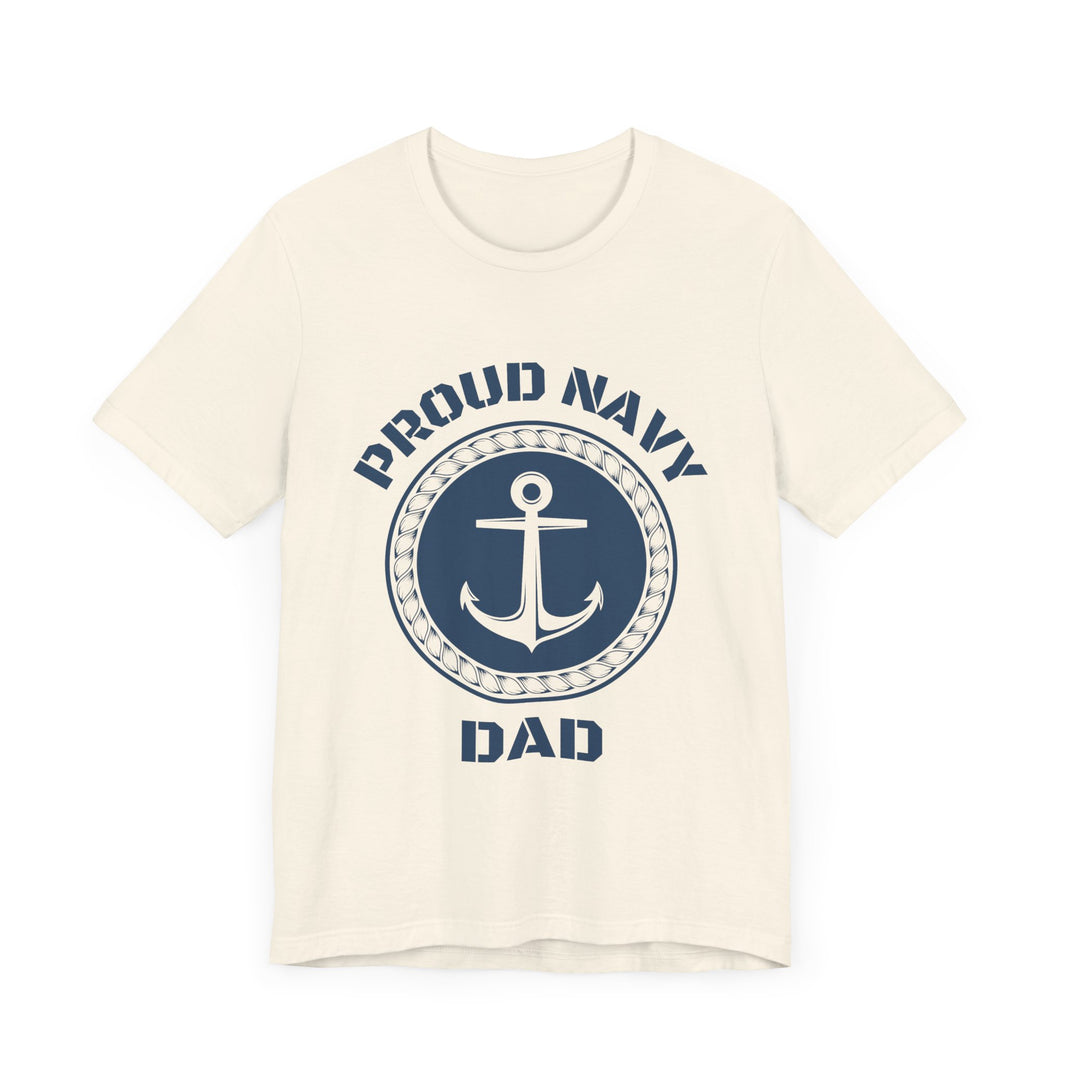 Proud Navy Dad - Anchor Design T-Shirt