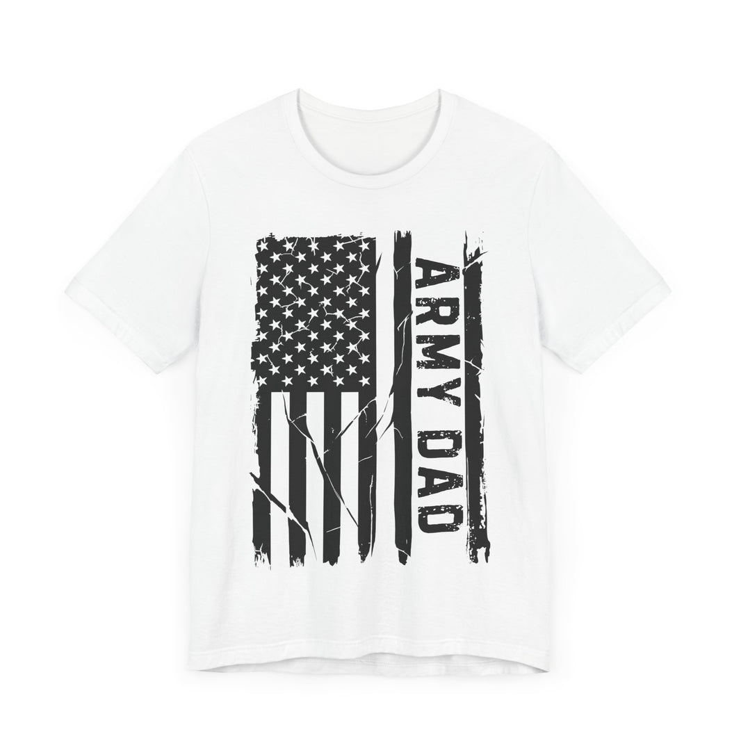 Army Dad T-Shirt - Patriotic American Flag Design