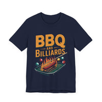 BBQ and Billiards - Funny Grill and Pool T-Shirt