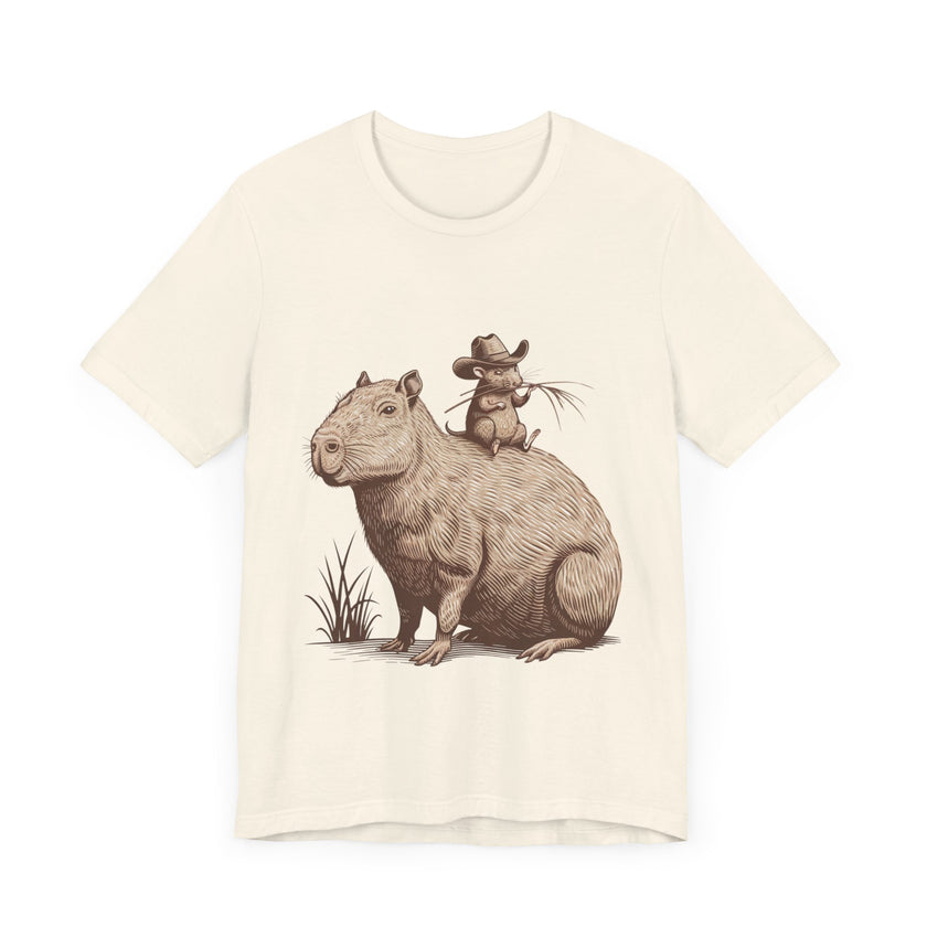 Funny Capybara and Rodent Buddy - Adorable and Humorous