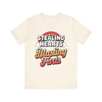 "Stealing Hearts, Blasting Farts" Fun Rainbow T-Shirt