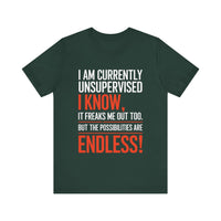 I Am Currently Unsupervised - Funny Chaos Lover T-Shirt