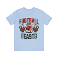 Football Feasts - Funny Rugby and Steak T-Shirt