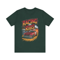 Racing and Ribs - Funny Racing Car and Food T-Shirt