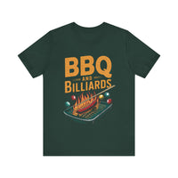 BBQ and Billiards - Funny Grill and Pool T-Shirt