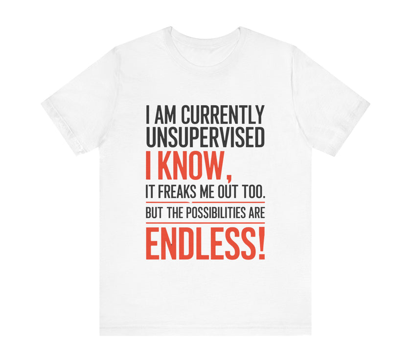 I Am Currently Unsupervised - Funny Chaos Lover T-Shirt