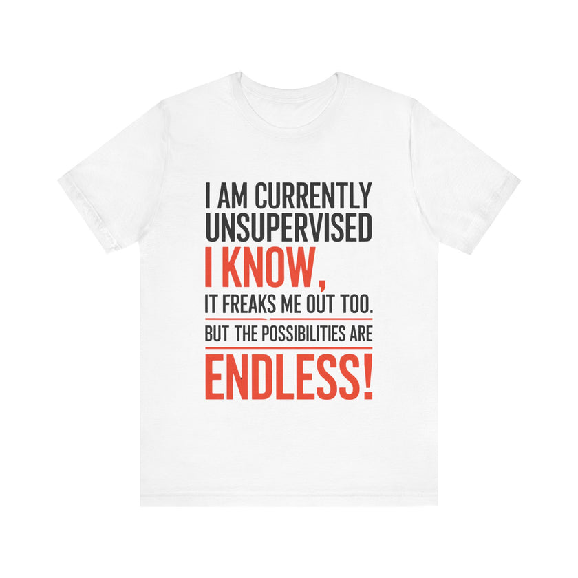 I Am Currently Unsupervised - Funny Chaos Lover T-Shirt