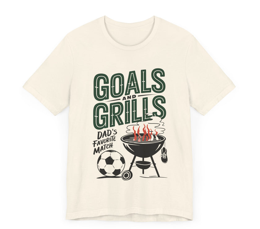 Goals and Grills Soccer Lover Dad T-Shirt