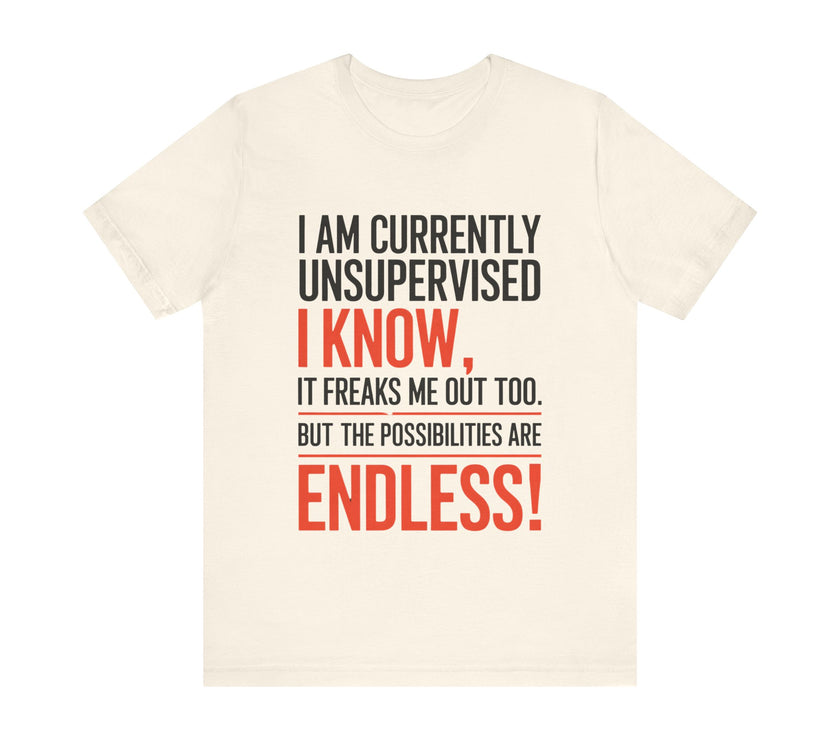 I Am Currently Unsupervised - Funny Chaos Lover T-Shirt